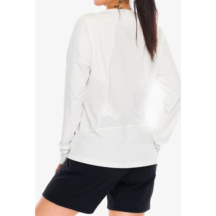 Camiseta de manga larga Salewa Pedroc Dry para mujer, color blanco
