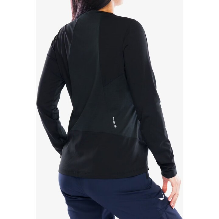 Camiseta de manga larga Salewa Pedroc Dry para mujer, color negro