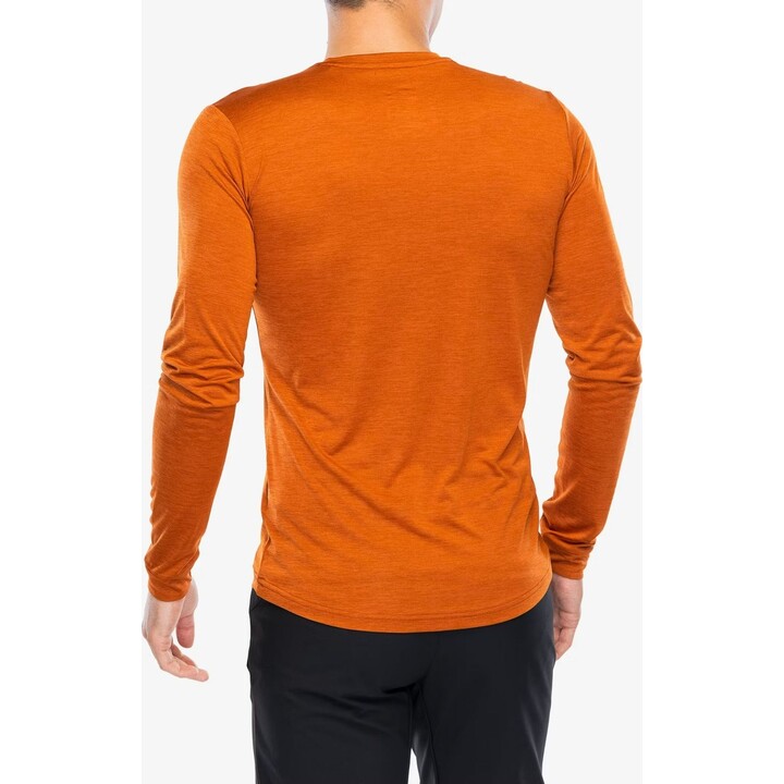 T-shirt à manches longues Salewa Puez Melange Dry, couleur Bombay Brown Melange, taille M