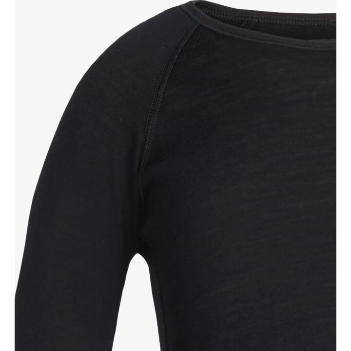 Icebreaker Merino 200 Oasis LS Crewe para niños, negro