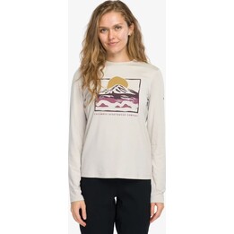 Columbia Parsons Point Women’s Graphic Long Sleeve Shirt Dark Stone/All Terrain S