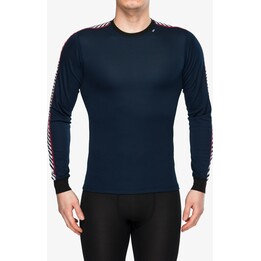 Helly Hansen HH LIFA Stripe Crew Langarm-Unterhemd, Marineblau, Größe M