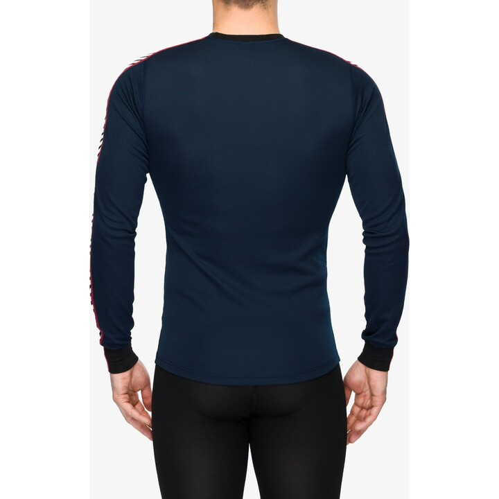 Helly Hansen HH LIFA Stripe Crew Long-Sleeve Base Layer Navy M
