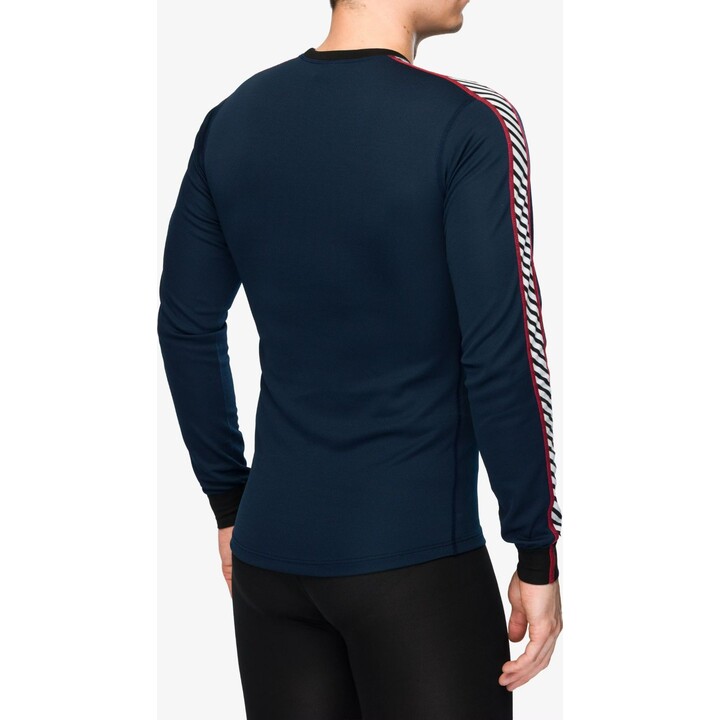 Helly Hansen HH LIFA Stripe Crew Long-Sleeve Base Layer Navy M