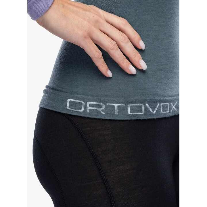 Camiseta interior de manga larga Ortovox 120 Comp Light para mujer, color gris ártico oscuro, talla L