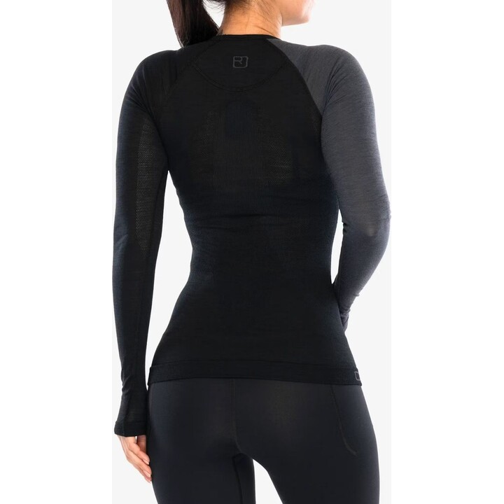 Ortovox 120 Comp Light Long Sleeve Base Layer Women Black Raven XS