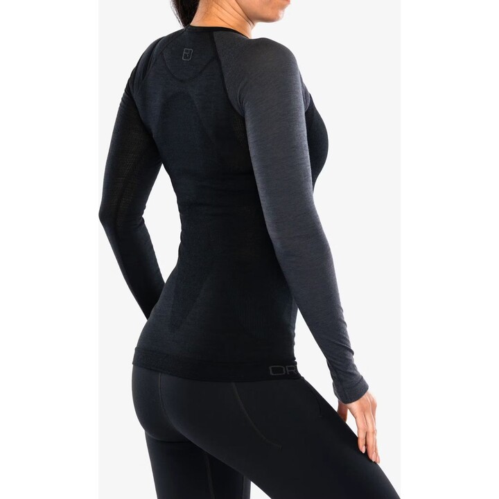 Ortovox 120 Comp Light Long Sleeve Base Layer Women Black Raven XS