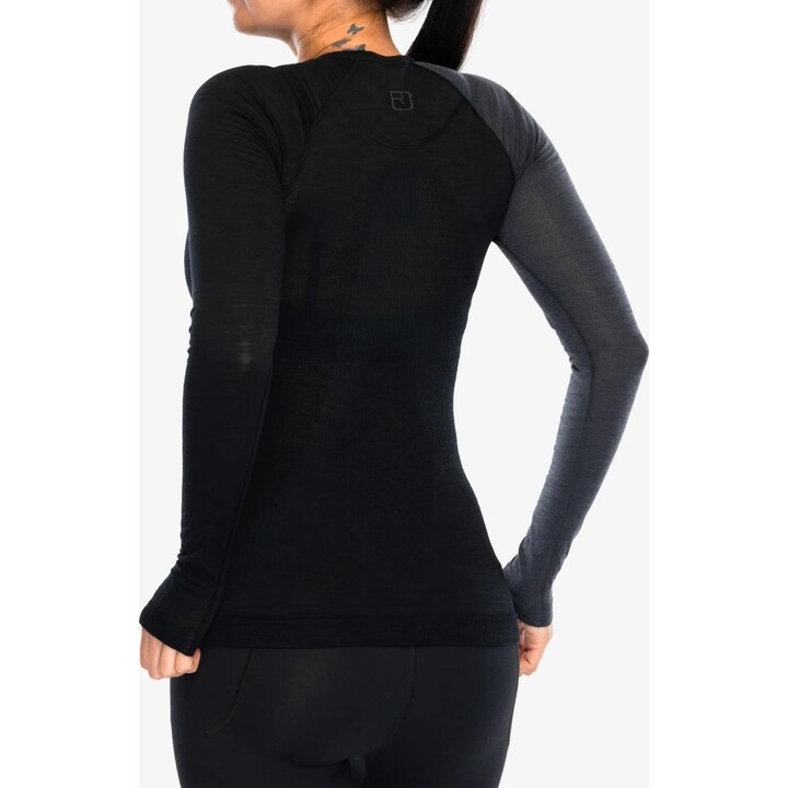 Ortovox 120 Comp Light Long Sleeve Base Layer Women Black Raven XS