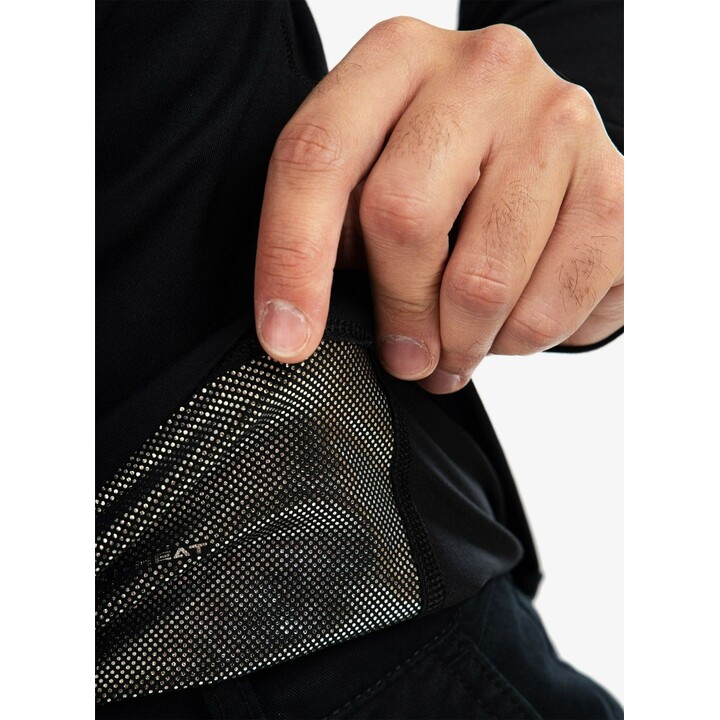 Columbia Midweight Stretch Herren-Unterhemd mit langen Ärmeln, schwarz, Größe L