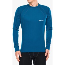 Maglietta intima a maniche lunghe Sensor Double Face da uomo, colore zaffiro, taglia M