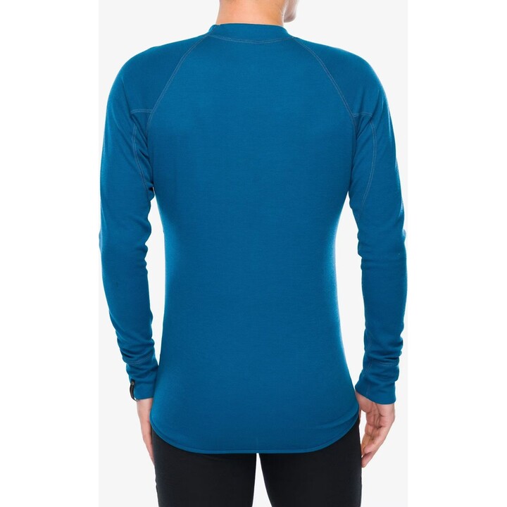 Camiseta interior de manga larga Sensor Double Face para hombre, color zafiro, talla M