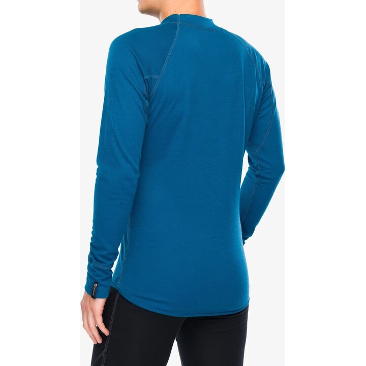 Camiseta interior de manga larga Sensor Double Face para hombre, color zafiro, talla M