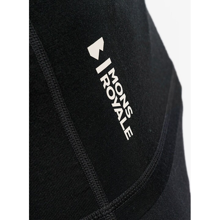 Mons Royale Temple Tech Hood Herren-Merino-Unterhemd, schwarz, Größe S