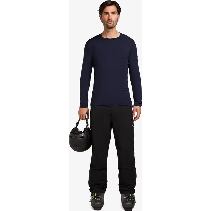 Icebreaker Merino 260 Tech LS Crewe para hombre, azul marino
