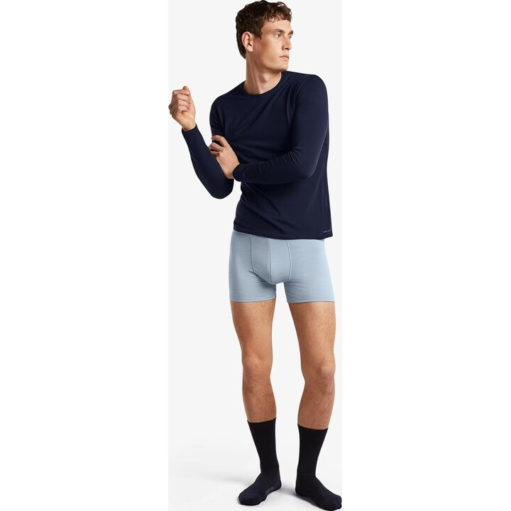 Camisola interior Icebreaker Merino 150 Anatomica LS Crewe para homem, cor Midnight Navy, tamanho L