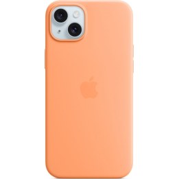 Capa de silicone Apple com MagSafe, cor laranja sorvete, para iPhone 15 Plus, MT173ZM/A