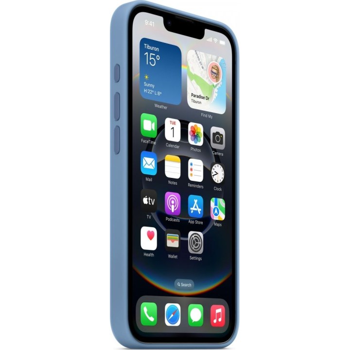 Apple Silicone Case Winter Blue, for iPhone 16e, MD3Q4ZM/A