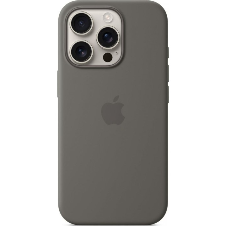 Custodia in silicone Apple con MagSafe, grigio pietra, per iPhone 16 Pro, MYYL3ZM/A