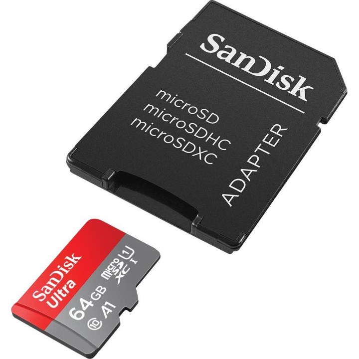 SanDisk Ultra 64 GB microSD XC Speicherkarte mit Adapter / Klasse 10 / 140 MB/s