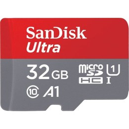 Carte mémoire microSDHC UHS-I SanDisk Ultra 32 Go avec adaptateur / Classe 10 / 120 Mo/s
