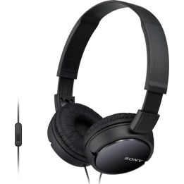 Cuffie Sony MDRZX110APB con microfono, jack da 3,5 mm, colore nero.