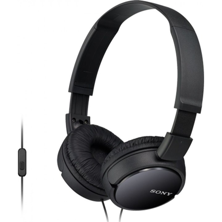 Sony MDRZX110APB Kopfhörer / mit Mikrofon / 3,5-mm-Klinkenstecker / Schwarz