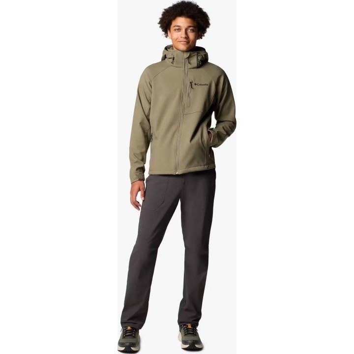 Chaqueta Softshell Columbia Cascade Ridge III, color verde piedra, talla M