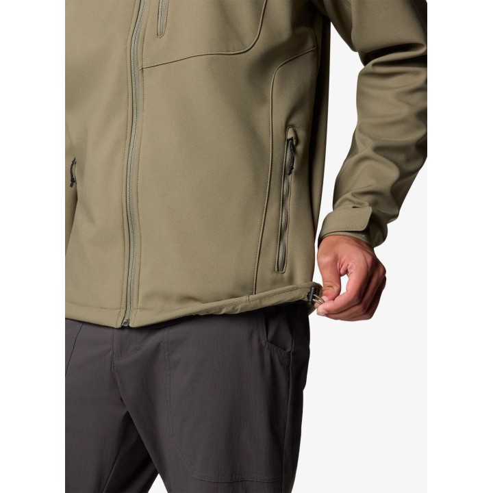 Chaqueta Softshell Columbia Cascade Ridge III, color verde piedra, talla M