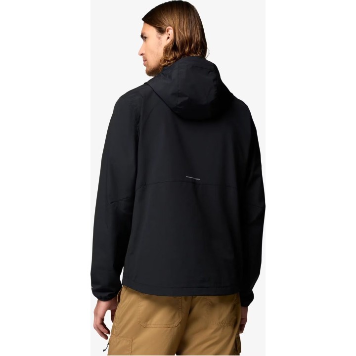 Chaqueta softshell con capucha Columbia Tall Heights III, negra, talla M