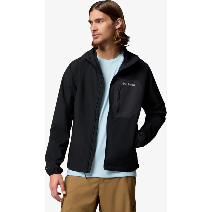 Columbia Tall Heights III Hooded Softshell Jacket Black M