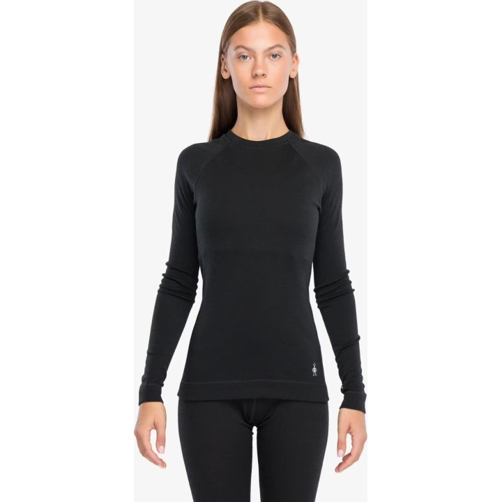 Camiseta interior Smartwool Classic Thermal Merino 250 para mujer, color negro