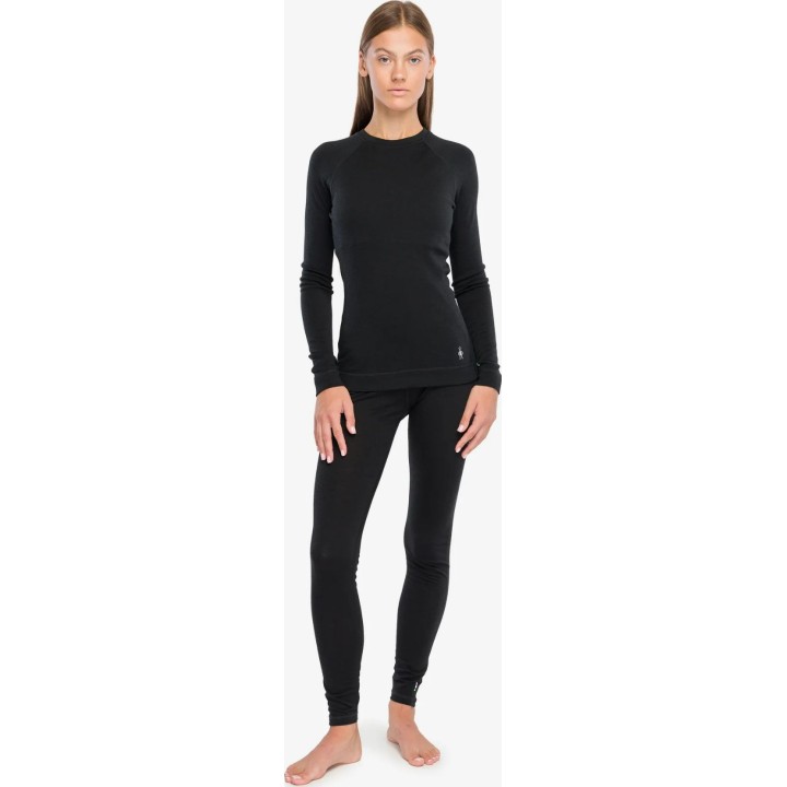 Camiseta interior Smartwool Classic Thermal Merino 250 para mujer, color negro