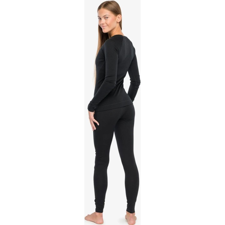 Camiseta interior Smartwool Classic Thermal Merino 250 para mujer, color negro