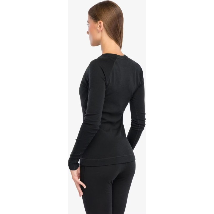 Camiseta interior Smartwool Merino 250 para mujer, negro, talla L