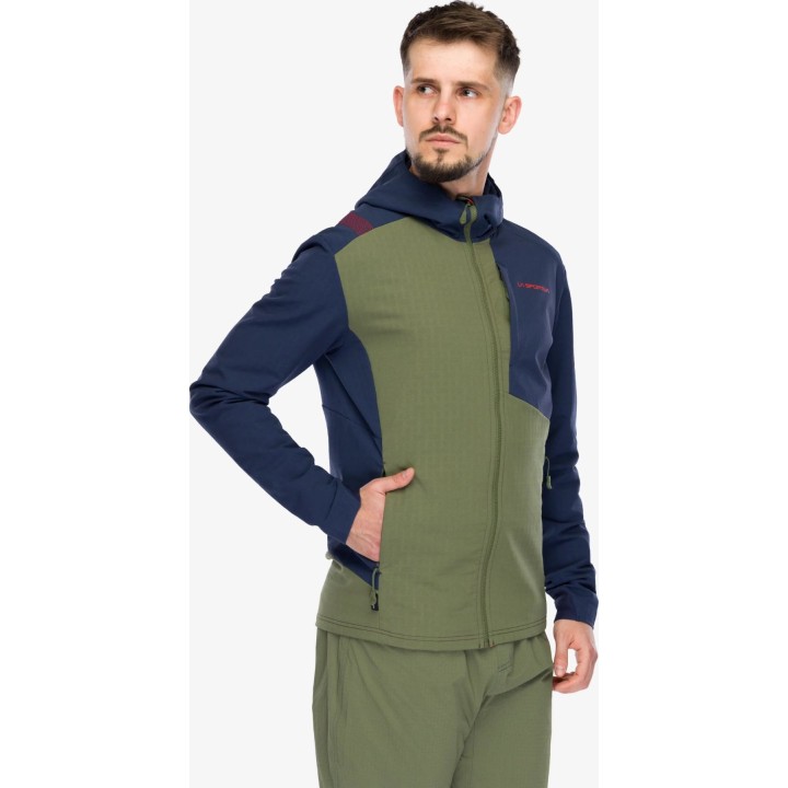 Chaqueta softshell La Sportiva Descender Storm Jkt, color Cypress/Night Sky, talla S