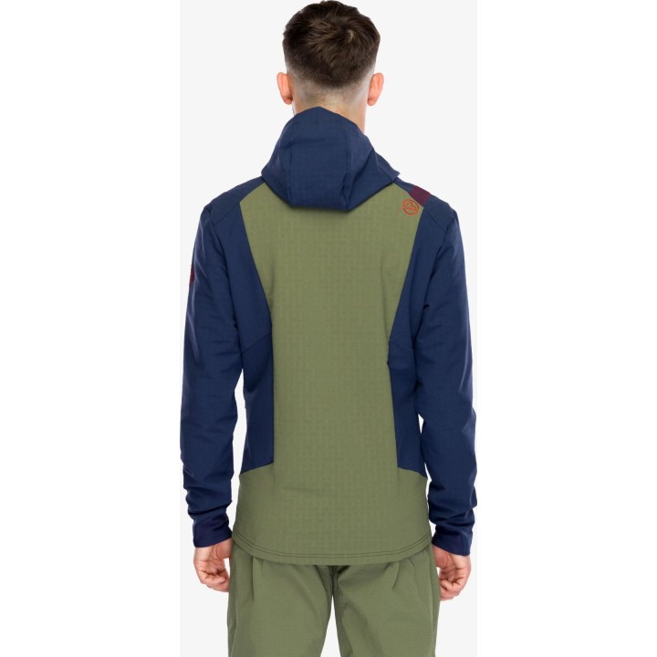 Chaqueta softshell La Sportiva Descender Storm Jkt, color Cypress/Night Sky, talla S