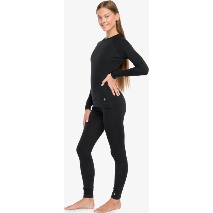 Camiseta interior térmica de merino Smartwool Classic para mujer, negro, talla XL