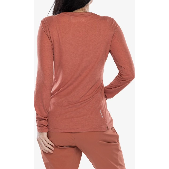 Camiseta Salewa Puez Dry para mujer, rojo etrusco, talla M