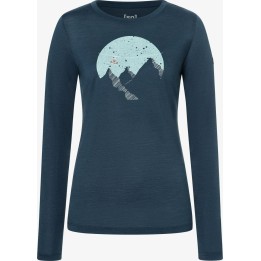 Camisa Super.natural Gondola LS para mulher, cor Blueberry/Várias, tamanho S