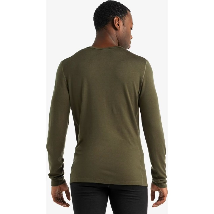 Camiseta térmica de manga larga Icebreaker Merino 260 Tech LS, color loden