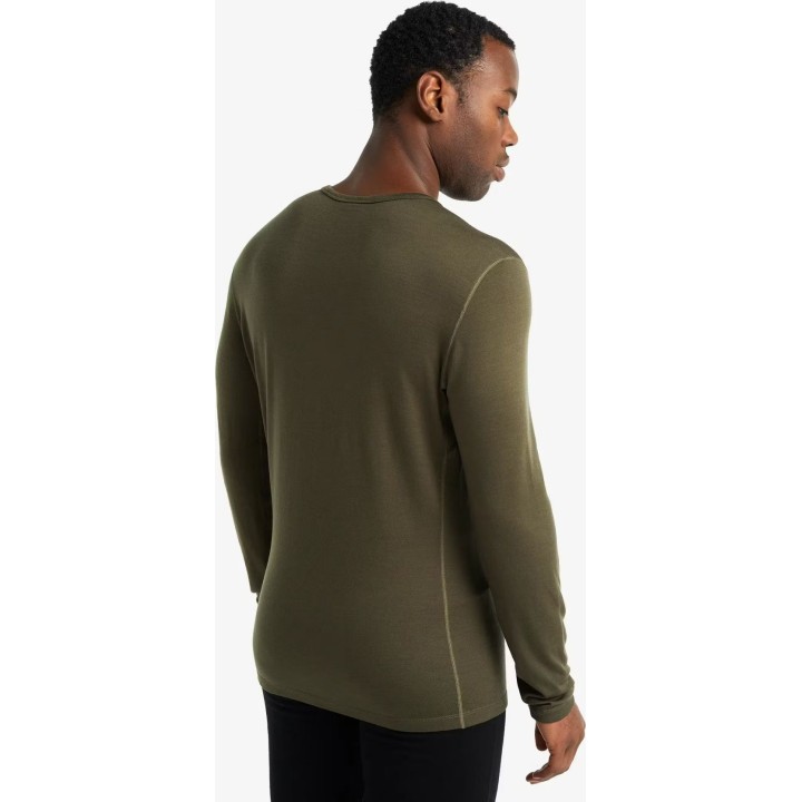 Camiseta térmica de manga larga Icebreaker Merino 260 Tech LS, color loden