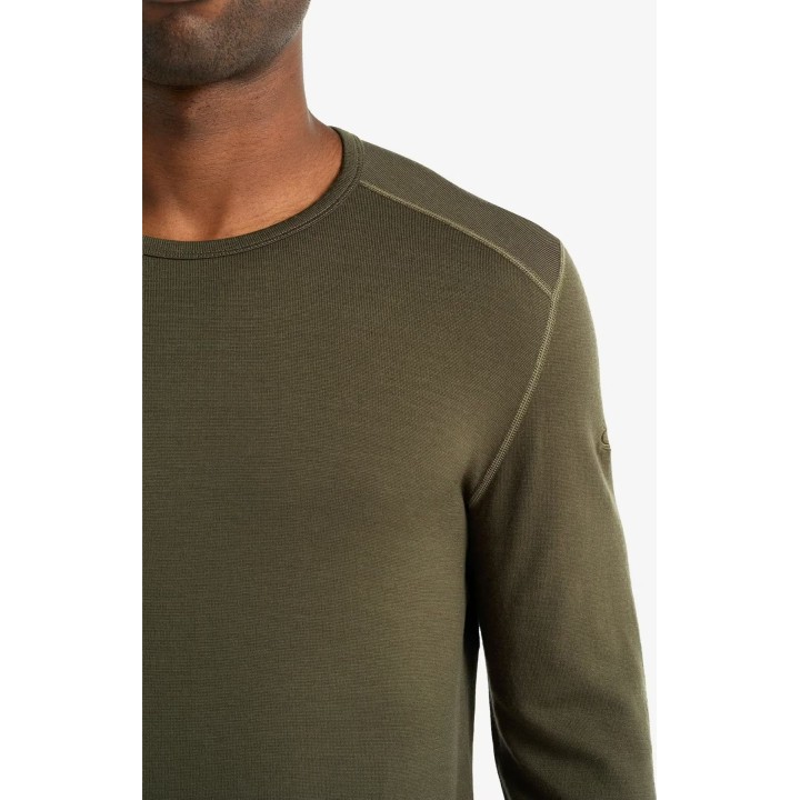 Camiseta térmica de manga larga Icebreaker Merino 260 Tech LS, color loden
