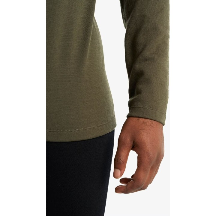 Camiseta térmica de manga larga Icebreaker Merino 260 Tech LS, color loden