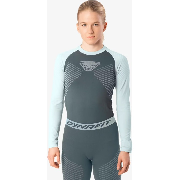 T-shirt thermique à manches longues Dynafit Speed Dryarn pour femme, bleu nuage, taille M
