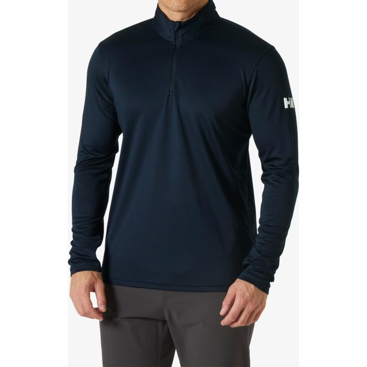 Camiseta térmica Helly Hansen Tech 1/2 Zip 2.0, azul marino, talla XXL
