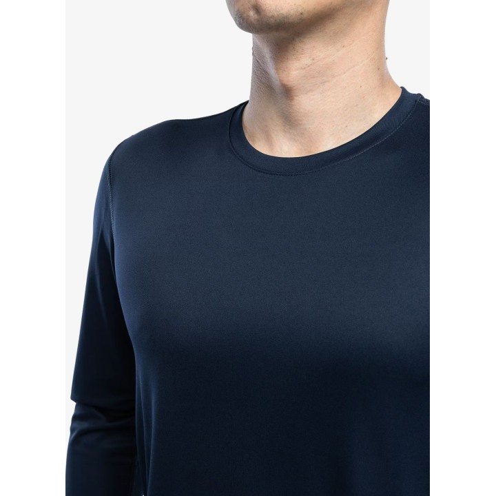 Camisa térmica Helly Hansen Tech Crew LS 2.0, azul-marinho, tamanho M