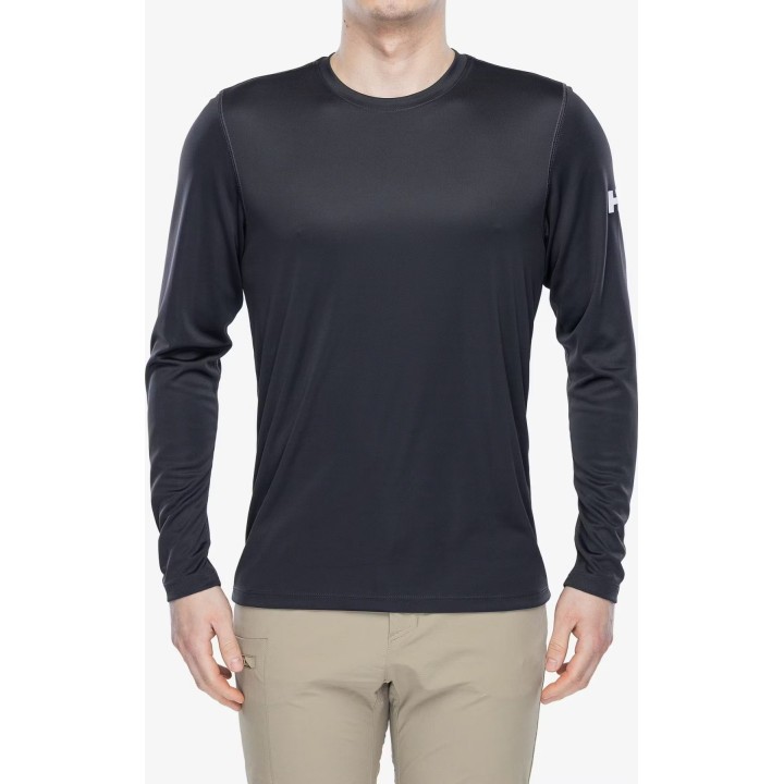Camiseta térmica Helly Hansen Tech Crew LS 2.0, color Ebony, talla XL