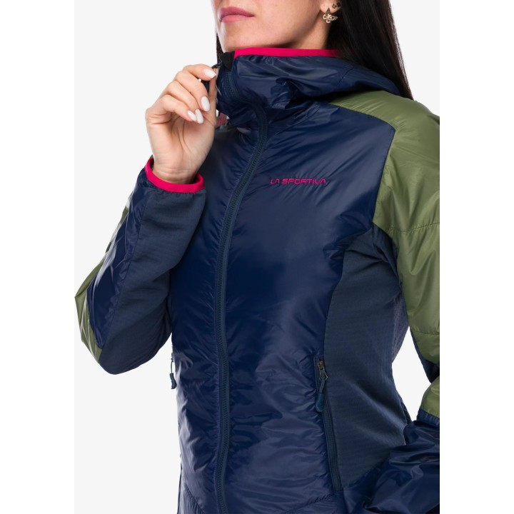 Chaqueta aislante Aequilibrium Lite de La Sportiva, color Night Sky/Cypress, talla M