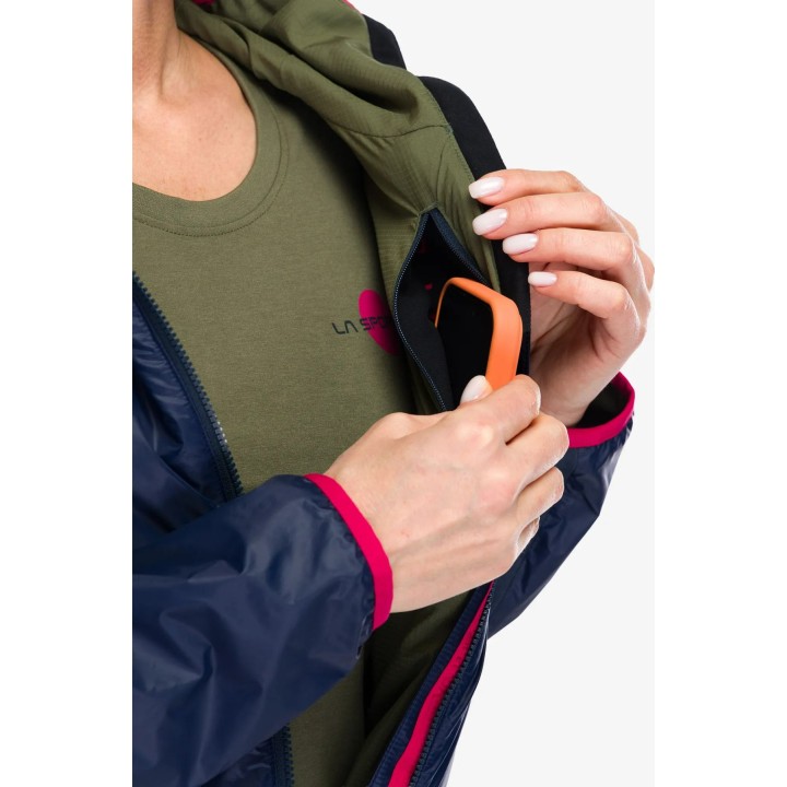 Chaqueta aislante Aequilibrium Lite de La Sportiva, color Night Sky/Cypress, talla M