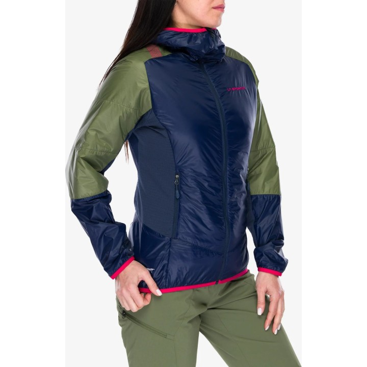 Chaqueta aislante Aequilibrium Lite de La Sportiva, color Night Sky/Cypress, talla XS